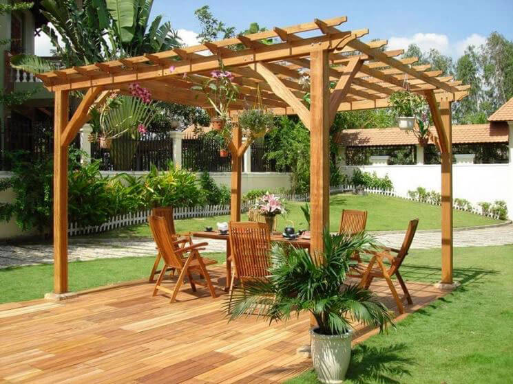 pergola in legno assemblabile